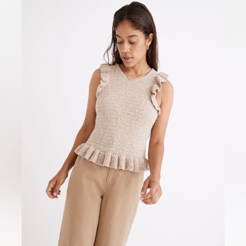 Madewell Nicollet Ruffle Sweater Tank